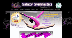 Desktop Screenshot of galaxy-gymnastics.com