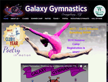 Tablet Screenshot of galaxy-gymnastics.com